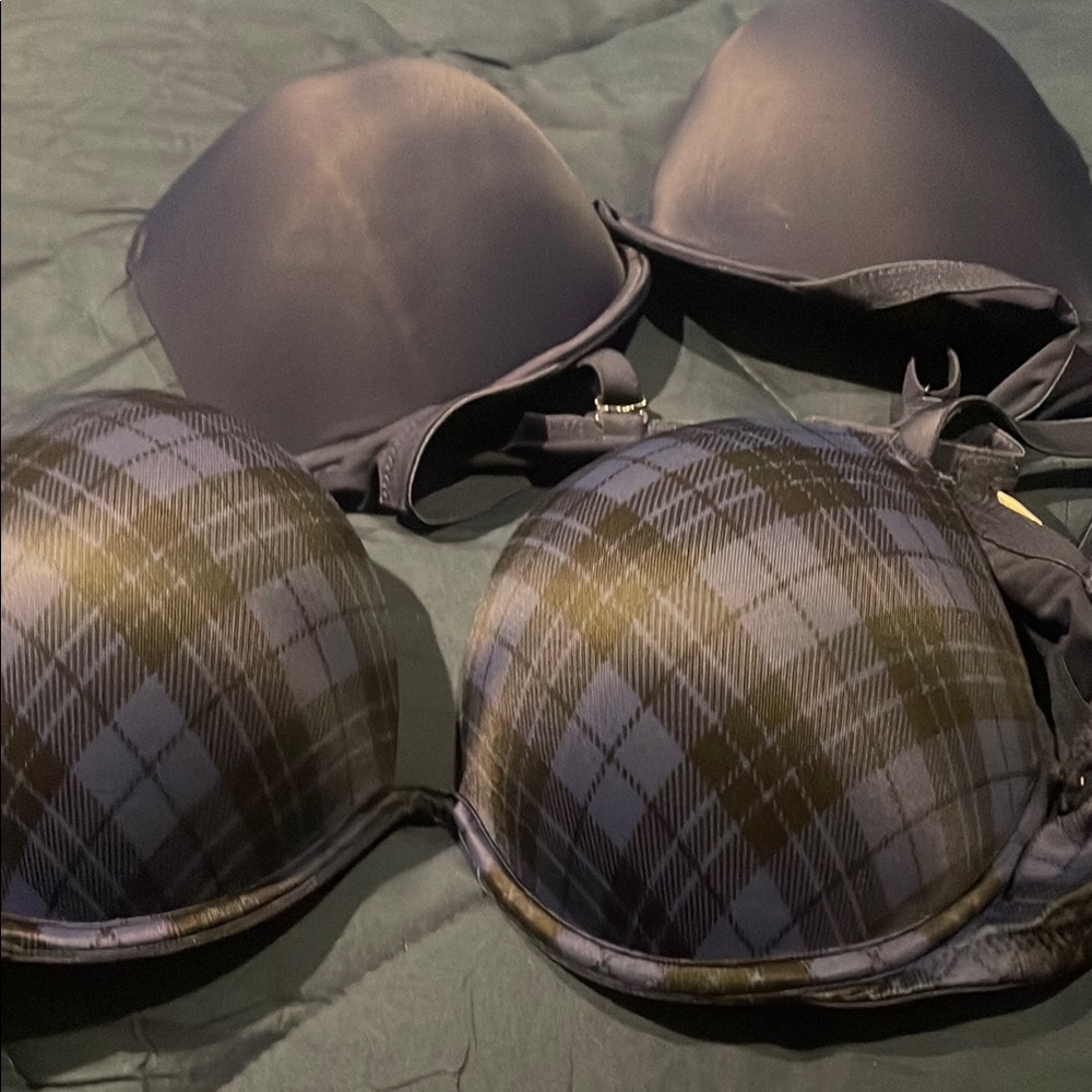 Plaid Patterned Bra - image 3